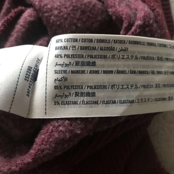 Abercrombie Kids - Burgundy Logo Crewneck Sweatershirt - Picture 6 of 6